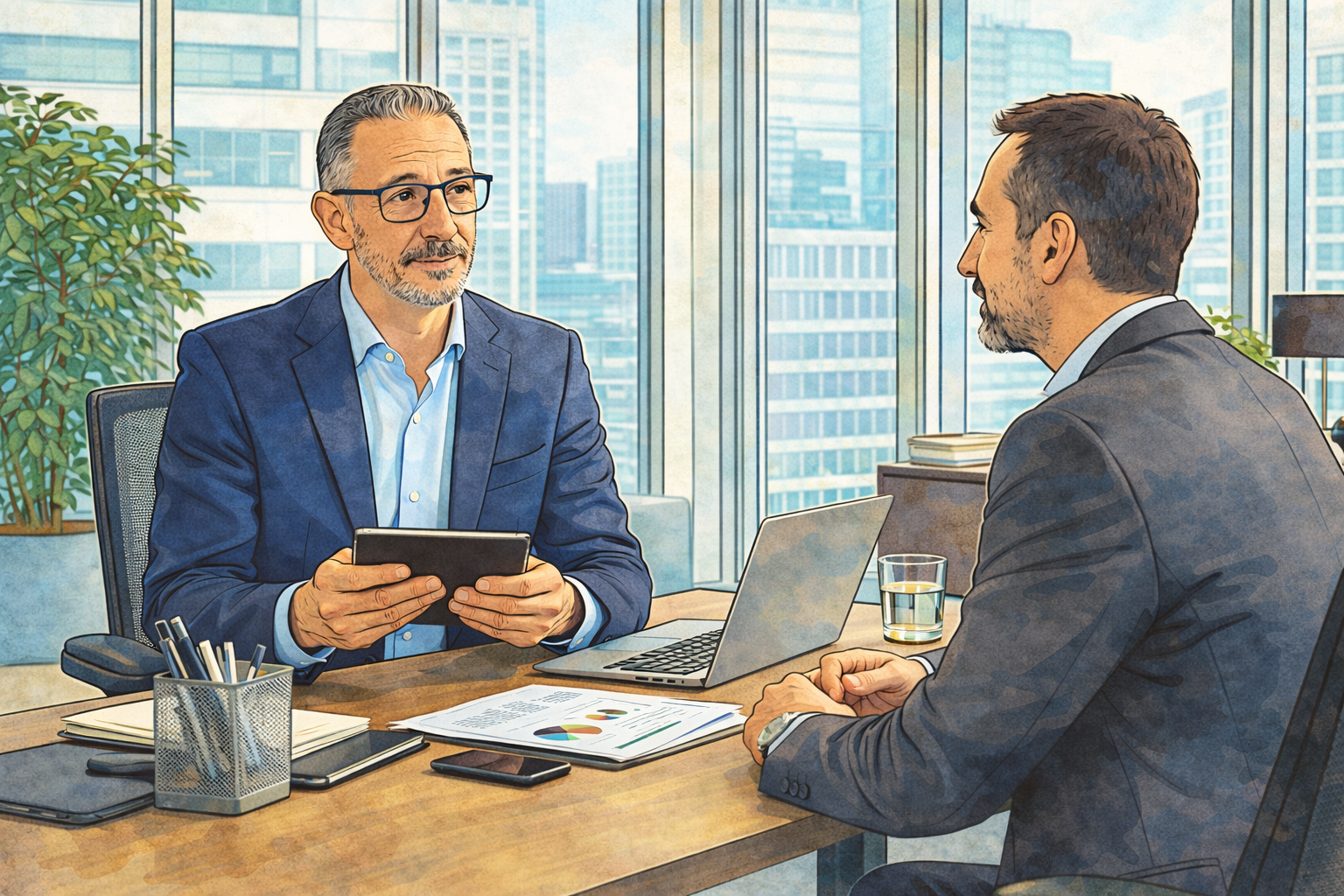 Entretien de 30 minutes avec un dirigeant de PME sur l'IA