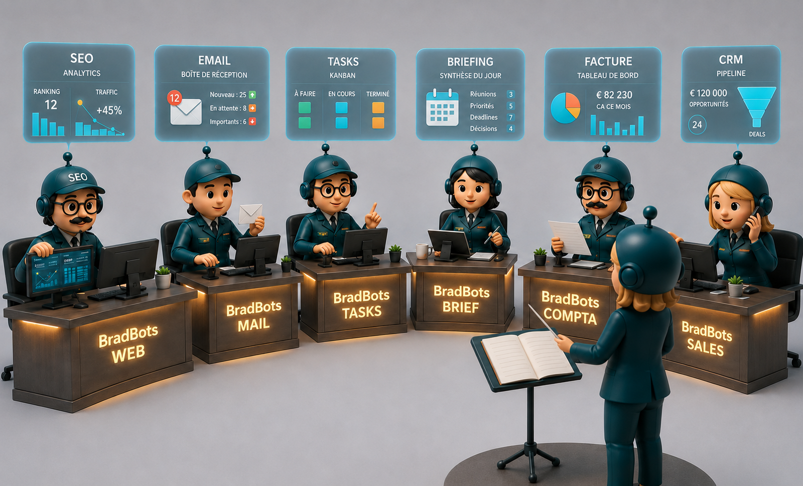 BradBot Hub — agents IA orchestrés pour PME